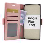 Lyx Standcase Wallet Google Pixel 7 5G (Ljusrosa)