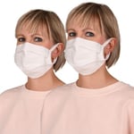 Anita 2P Community Face Mask Vit bomull One Size