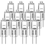 G4 halogenlampa 10W 12V - Varmvitt - 12 st 10W 10W 10W 10W 12 pcs