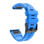Eariy Silicone Quick Release Bracelet Compatible with Garmin Fenix 6 / Fenix 6Pro Multiple Colors, sky blue