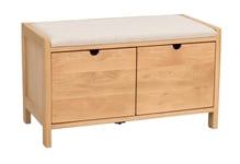 Rowico Home Hillmond bänk Ek/beige 80 x 40 cm