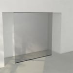 INR Iconic Nordic Rooms Dusjvegg ARC 43 Frame Plus Måltilpasset Svart Matt / Grått Glass