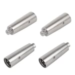 4 st XLR hane till RCA hona adapter - Audiokopplingskontakt