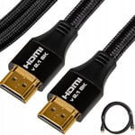 HDMI 2.1-kabel 8K 240Hz ULTRA HÖGHASTIGHETSKABEL 48Gbps eARC FHD 3m