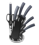 Herzberg 8 delar knivset med ställ, Kolfiber