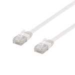 Ethernet-kablage Partvinnat 10 meter platt UTP patchkabel Cat 6 vit