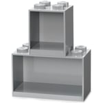 Room Copenhagen-LEGO® Hylder 2-pak, Medium Stone Grey