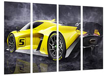 Cuadros Camara Fittipaldi EF7 Vision Gran Turismo Limited Edition Tableau moderne photographique Voiture de sport, 131 x 62 cm, Réf. 27245