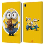 Head Case Designs Officially Licensed Despicable Me Bob Minions Leather Book Wallet Case Cover Compatible With Samsung Galaxy Tab S6 Lite