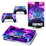 Autocollant Stickers de Protection pour Console Sony PS5 Edition Standard - - Fortnite (TN-PS5Disk-4795)