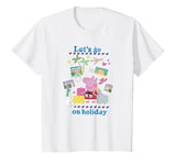 Youth Peppa Pig Let's Go on Holiday Stamps T-Shirt