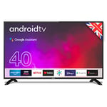 Cello Y22ZG0204 Made in UK 40 inch 1080p Full HD Smart Android TV with Freeview Play | Google Assistant | Google Chromecast | Disney+ | Netflix | Apple TV+ | Prime Video | BBC iPlayer | Google TV