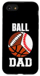 iPhone SE (2020) / 7 / 8 Ball Dad Funny Baseball Basketball Football Dad Case