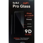 Leki Bycph Privacy Pro Glass Skjermbeskytter Til IPhone 6/7/8 Plus Black