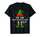 Matching Family Funny Field Hockey Lover Elf Christmas T-Shirt
