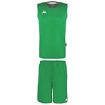Kappa CAIROSI Maillot et Short réversible Basket-Ball Homme Green FR : XL (Taille Fabricant : XL)