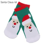 1 Pair Christmas Socks Baby Girls Cotton Santa Claus-m