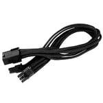 SilverStone SST-PP07-PCIB - Power supply extension cable 25cm 8pin to PCI-E 6 + 2pin, black