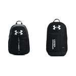 Under Armour Unisex UA Hustle Sport Backpack, Easy to Wear Water Resistant Backpack for Sports, Comfortable and Spacious Laptop Backpack & Unisex Halftime Backpack, Black, OSFA One Size