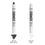 2 NYX Jumbo Eye Pencil Set - JEP "601 Black Bean & 604 Milk" Joy's cosmetics