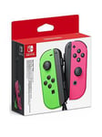 Nintendo Switch Joy-Con Controller Twin Pack, Wireless, Rechargeable &Ndash; Neon Pink/Neon Green