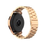 Samsung Galaxy Watch Active / Garmin Vivoactive 3 - Rustfri stål urrem - Rosa guld