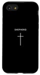 Coque pour iPhone SE (2020) / 7 / 8 Croix de berger – Jésus religieux chrétien minimaliste