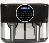 Astro Electra Dual Zone 9L Air Fryer. 2 X 4.5L Drawers. 12 Cooking Preset. 2600W