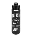 Nike Stainless Steel Recharge Chug Bottle 24 Oz- Black/White