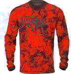 Härkila Wildboar Pro L/S t-shirt AXIS MSP®Orange Blaze/Shadow brown L -