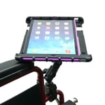 Wheelchair Rail & Tube Tablet Mount with Swivel Arm for Apple iPad 9.7" 6th Gen