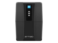 Armac Home Lite - Ups - Ac 230 V - 480 Watt - 850 Va - 1 X Batteri - Ventilstyrd Blysyra (Vrla) - 9 Ah - Utgångskontakter: 2