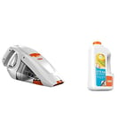 Vax H85-GA-B10 Gator Cordless Handheld Vacuum Cleaner, 0.3 L - White/Orange & Steam Detergent Citrus Burst 1L