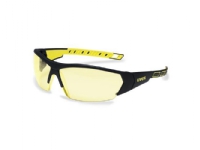 Uvex i-Works skyddsglasögon gul linjering, supravision excellence-beläggning (repfri och rostfri), svart/gula fötter. Förpackade i detaljhandelskartong 1 st