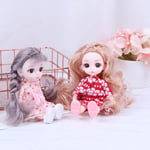 16cm Dolls With Clothes Mini Baby Doll Fashion Dress B