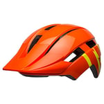 Bell Sidetrack II MIPS Youth Helmet 2021: Strike Gloss Orange/Yellow Unisize 50-57cm