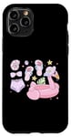 iPhone 11 Pro Flamingo Floatie Beach Summer Vibes Palm Trees Tropical Case
