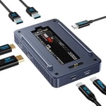 ACASIS 40Gbps Boîtier et Adaptateur Disque Dur Externe,Aluminium M.2 NVMe SSD USB-C Station d'accueil,pour NVMe PCIe 2230 2242 2260 2280M-Key(B+M Key),Compatible avec Thunderbolt 3/4 USB 4/3.2/3.1/3.0