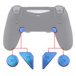 eXtremeRate Chameleon Purple Blue Glossy Replacement Redesigned Back Buttons K1 K2 Paddles for ps4 Controller Dawn 2.0 Remap Kit