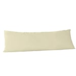 Homely Ideas 4 FT./ 48" Bolster Cover 100% Poly Cotton Pregnancy, Maternity & Orthopedic Pillowcase Back Pain Support Hotel Quality Fabric Comfort & Luxury (Cream, 50X115CM+48" Inches)