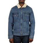 EDWIN Men's Panhead Zip Jacket Denim, Blue (Mid Stone F8MD), (Size:M)