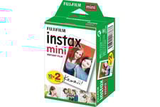 Fujifilm Instax Mini färgfilm för snabbframkallning - ISO 800 - 10 - 2 kassetter