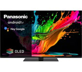 48" PANASONIC TX-48MZ800B  Smart 4K Ultra HD OLED TV with Google Assistant - Black, Black