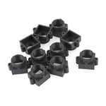 10 Pcs S Mount M12 Board Lens Holder 20mm Screw Spacing Black for CCTV Camera