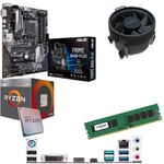 Components4All AMD Ryzen 5 2400G 3.6GHz (Turbo 3.9GHz) Quad Core Eight Thread CPU, ASUS PRIME B450-Plus Motherboard & 4GB 2133MHz Crucial DDR4 RAM Pre-Built Bundle