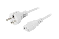 DELTACO DEL-109MV - strömkabel - power CEE 7/7 till power IEC 60320 C13 - 2 m