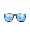Oakley Mens Sunglasses Holbrook Metal OO4123-07 Matt Gunmetal Prizm Sapphire Polarized - Grey - One Size