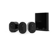 Arlo Pro3 Wireless Outdoor Home Security Camera System CCTV, 6-Month Battery, Colour Night Vision, 2K HDR, 2-Way Audio, Alarm, 3 Camera kit, With Free Trial of Arlo Secure Plan, Black