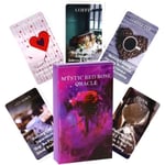 53 st Kort Mystic Red Rose Oracle Deck 10,3*6cm En Situationsdäck Tarotkort Twin Flame Oracle Cards Kärlek Nyckelord B Mystic Red Rose Oracle Deck
