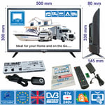 22" TV Smart Ready 12V / 240V Full HD TV ideal for MOTORHOME CARAVAN BOAT VAN